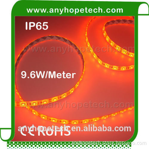 waterproof IP65 24 volt warm white 2400K single color flexible smd 3528 led strip light